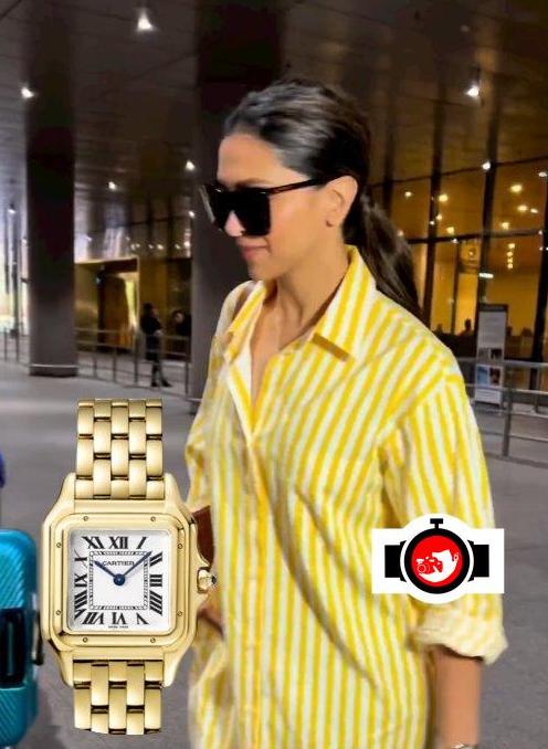 actor Deepika Padukone spotted wearing a Cartier WGPN0009