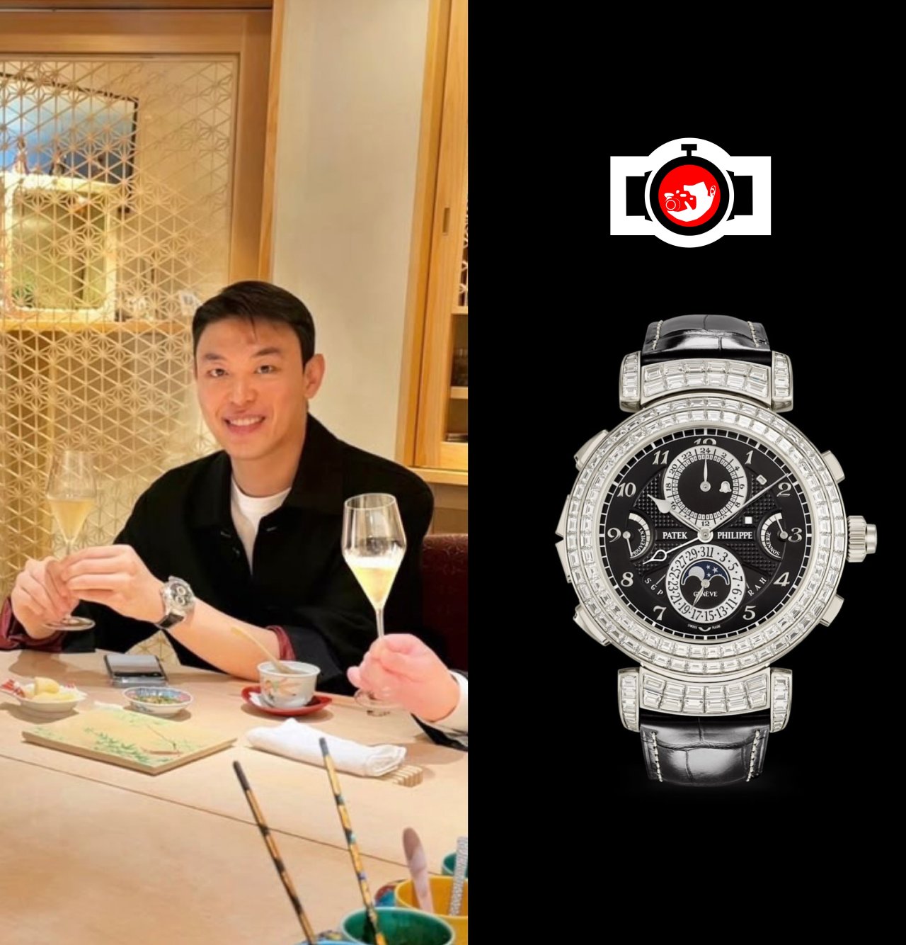 entrepreneur Zach Lu spotted wearing a Patek Philippe 6300/400G-001