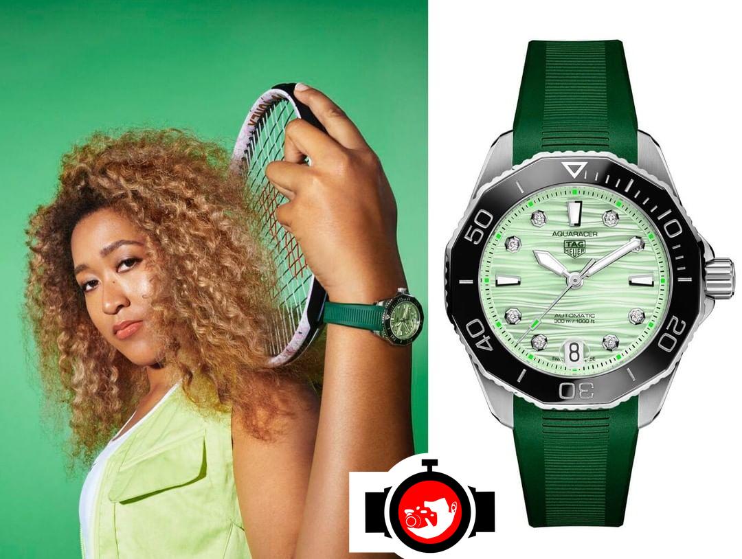 tennis player Naomi Osaka spotted wearing a Tag Heuer 