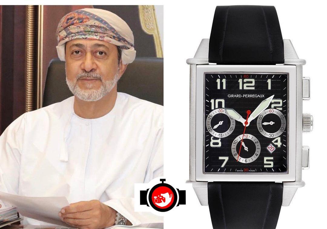 royal Sultan Haitham Bin Tariq spotted wearing a Girard Perregaux 25840-11-611-FK6A