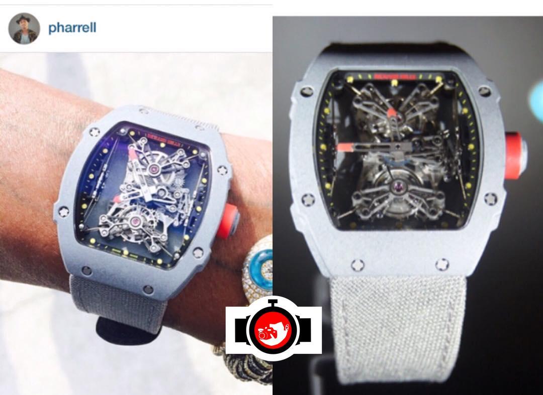 singer Pharrell William spotted wearing a Richard Mille RM27-01