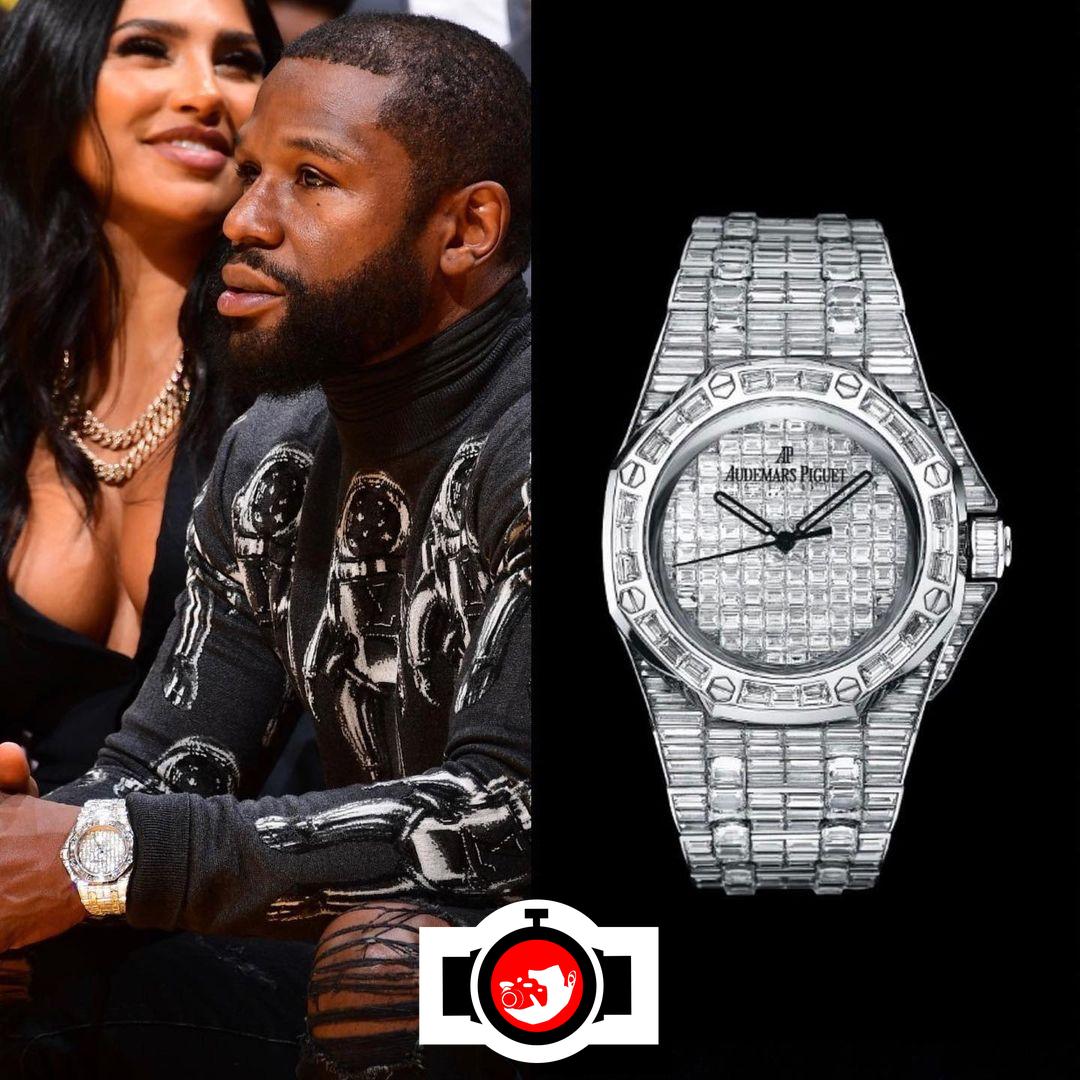 boxer Floyd Mayweather spotted wearing a Audemars Piguet 15130BC
