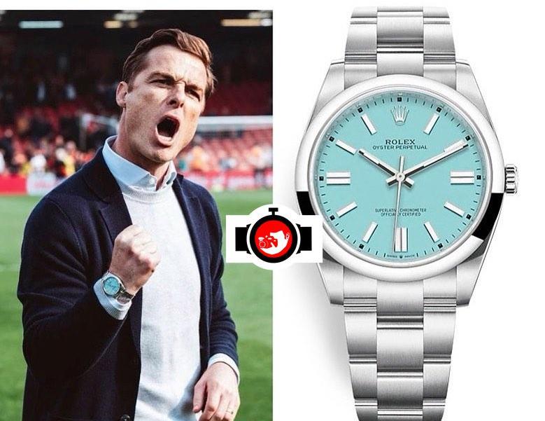 football manager Scott Parker spotted wearing a Rolex 124300