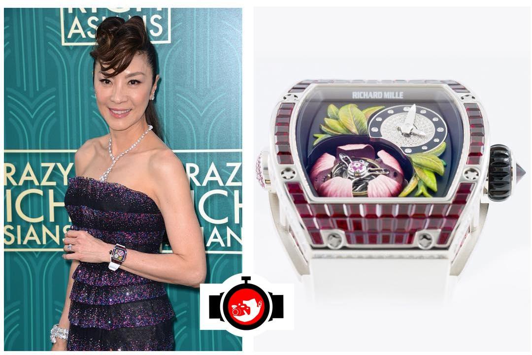 actor Michelle Yeoh spotted wearing a Richard Mille RM19-02