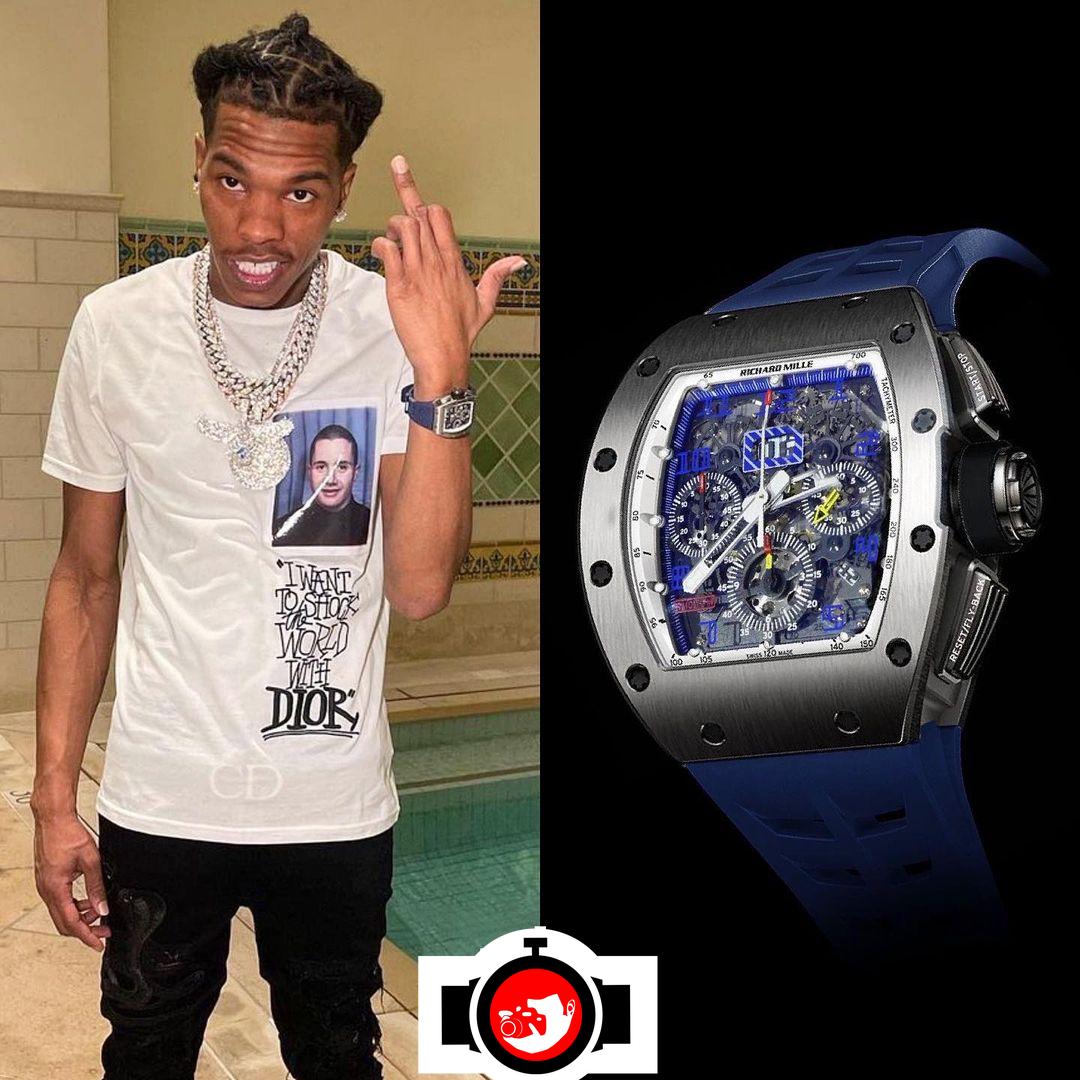 rapper Lil Baby spotted wearing a Richard Mille RM11
