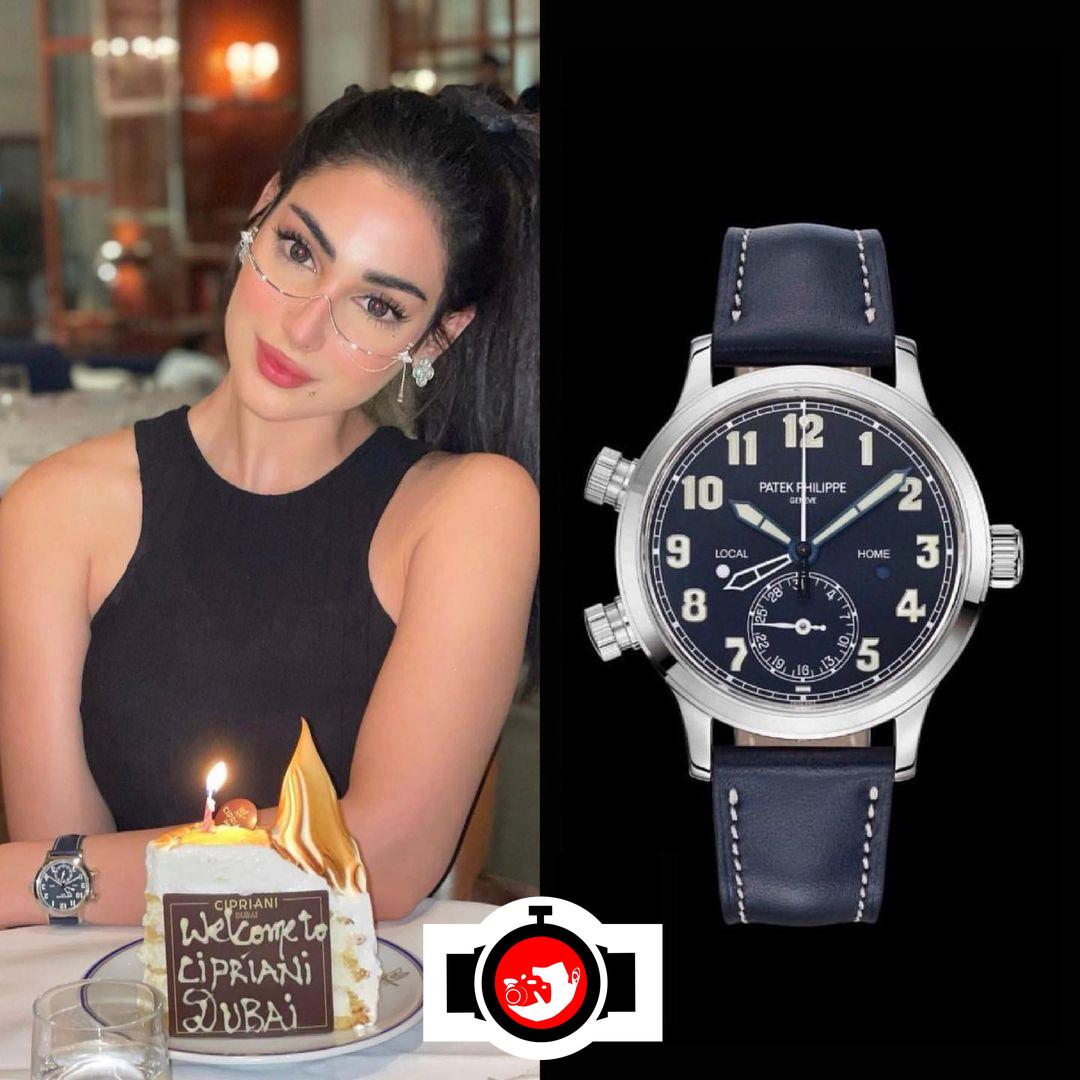 influencer Zainab Al Alwan spotted wearing a Patek Philippe 7234G-001