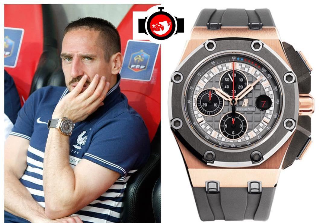 footballer Franck Ribéry spotted wearing a Audemars Piguet 26568OM.OO.A004CA.01