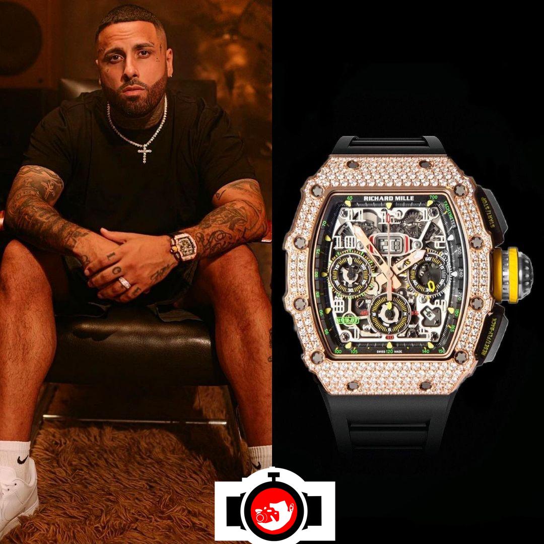 singer Nicky Jam spotted wearing a Richard Mille RM11-03