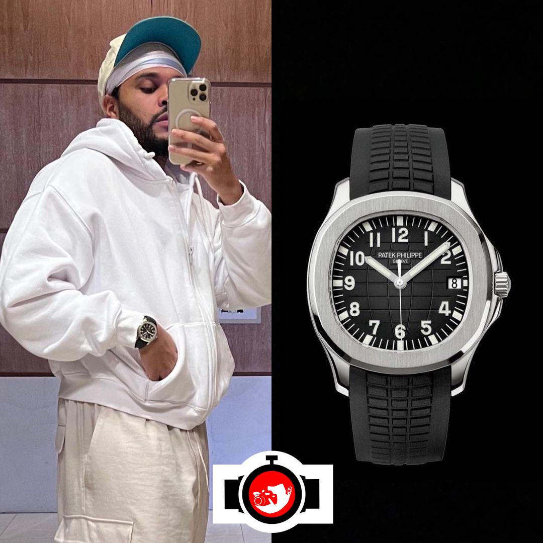 singer The Weeknd spotted wearing a Patek Philippe 5167A