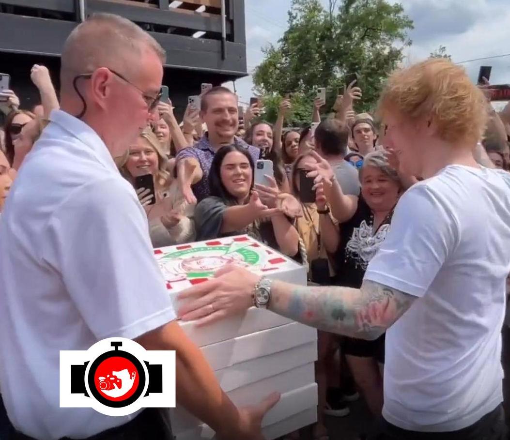 singer Ed Sheeran spotted wearing a Rolex 6263