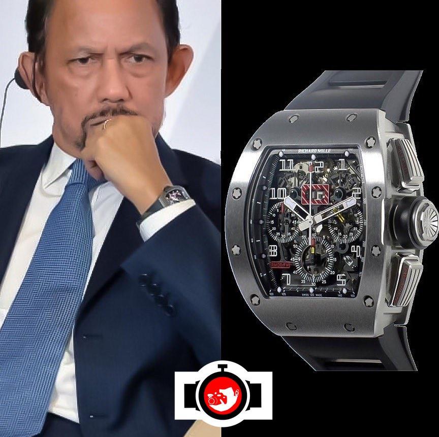 royal Hassanal Bolkiah spotted wearing a Richard Mille RM11
