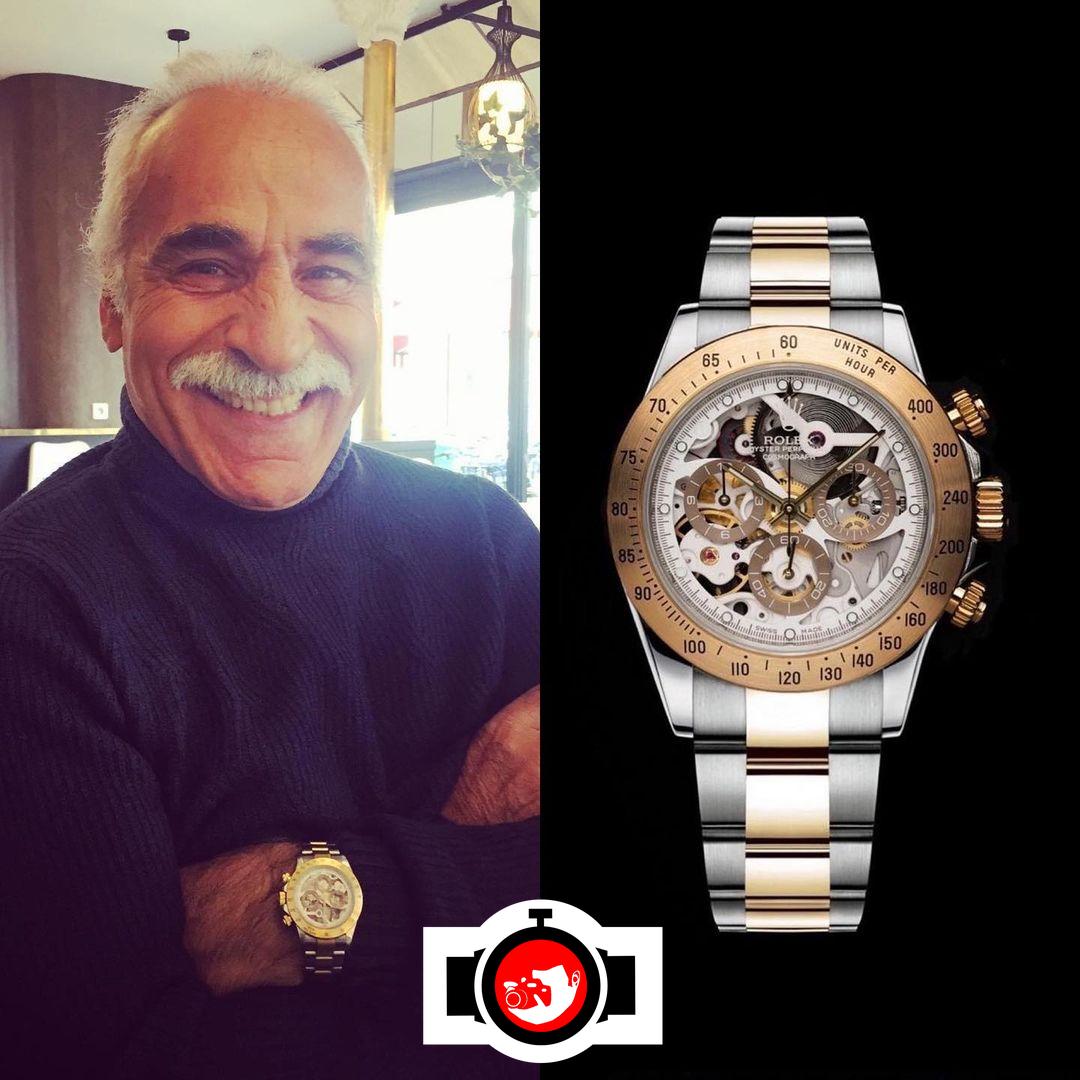 tennis player Mansour Bahrami spotted wearing a Rolex 