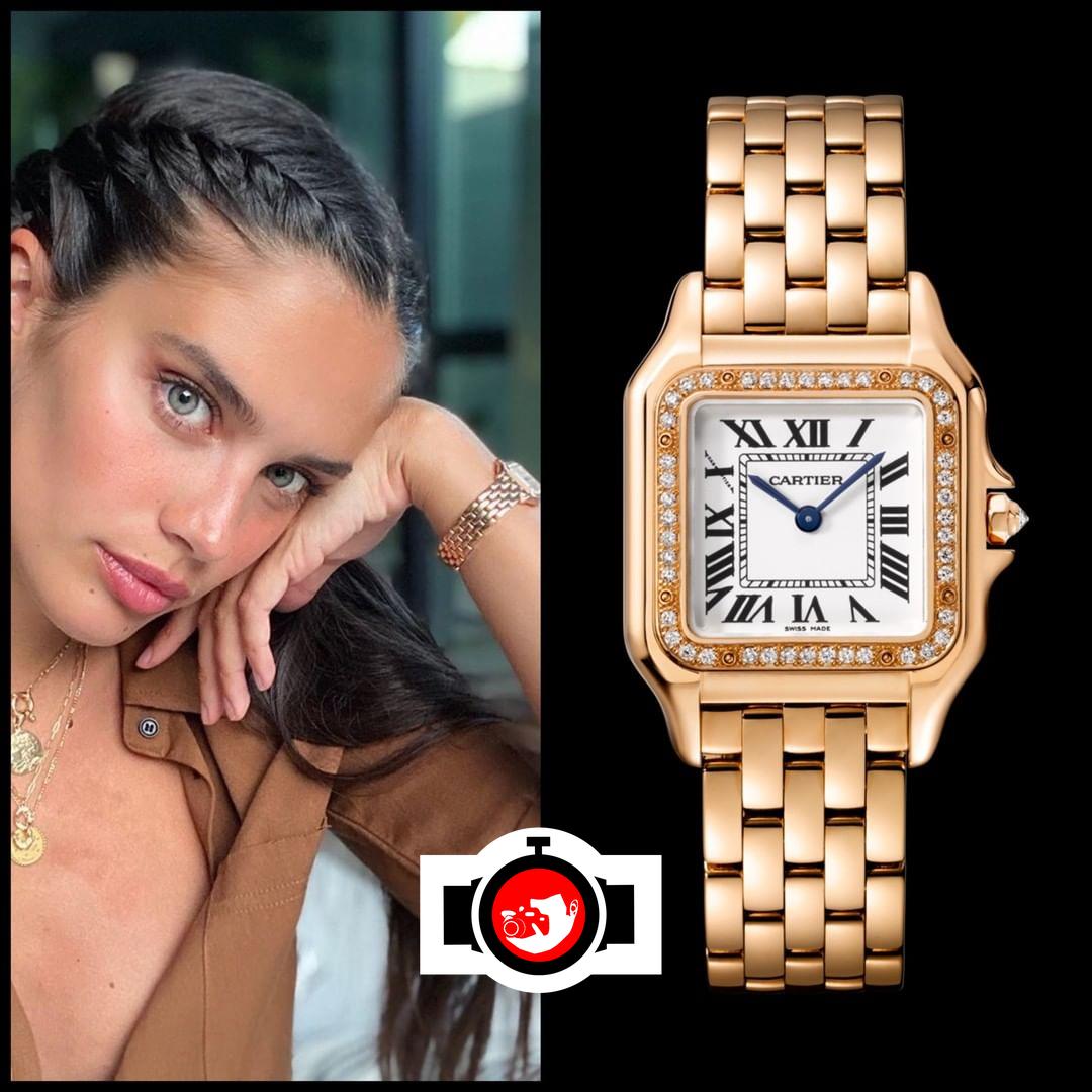 model Sara Sampaio spotted wearing a Cartier WJPN0009