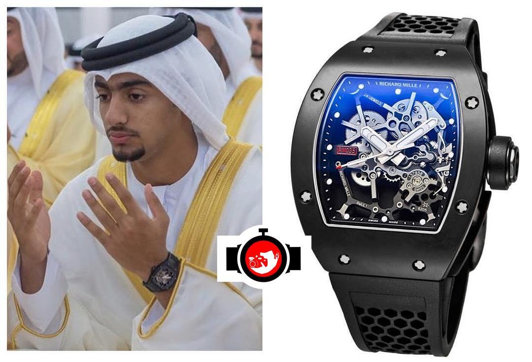 royal Rashid Bin Humaid Al Nuaimi spotted wearing a Richard Mille RM35
