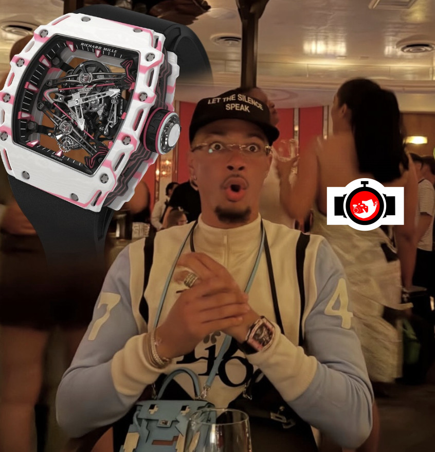 footballer Ekitike spotted wearing a Richard Mille RM 38-02