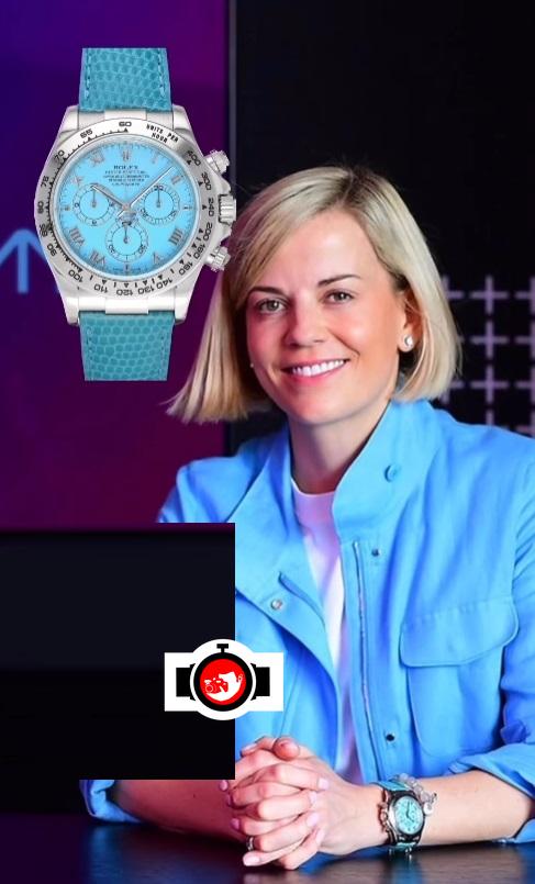 pilot Susie Wolff spotted wearing a Rolex 