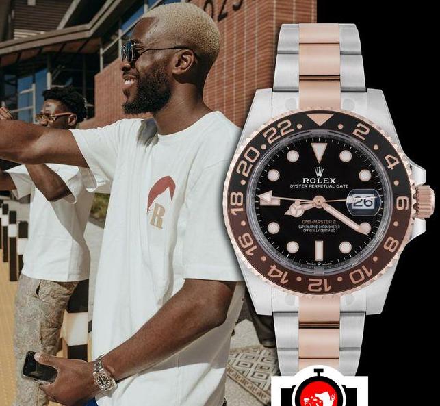 footballer Fikayo Tomori spotted wearing a Rolex 126711CHNR