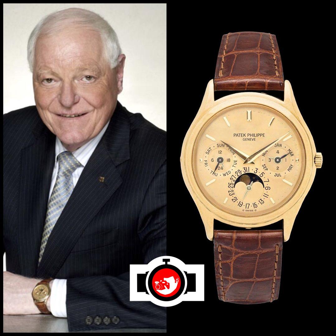 business man Philippe Stern spotted wearing a Patek Philippe 3940J