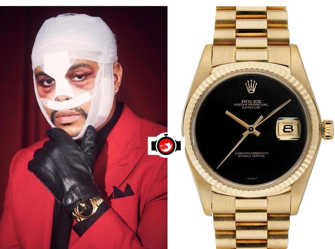 singer The Weeknd spotted wearing a Rolex 1601