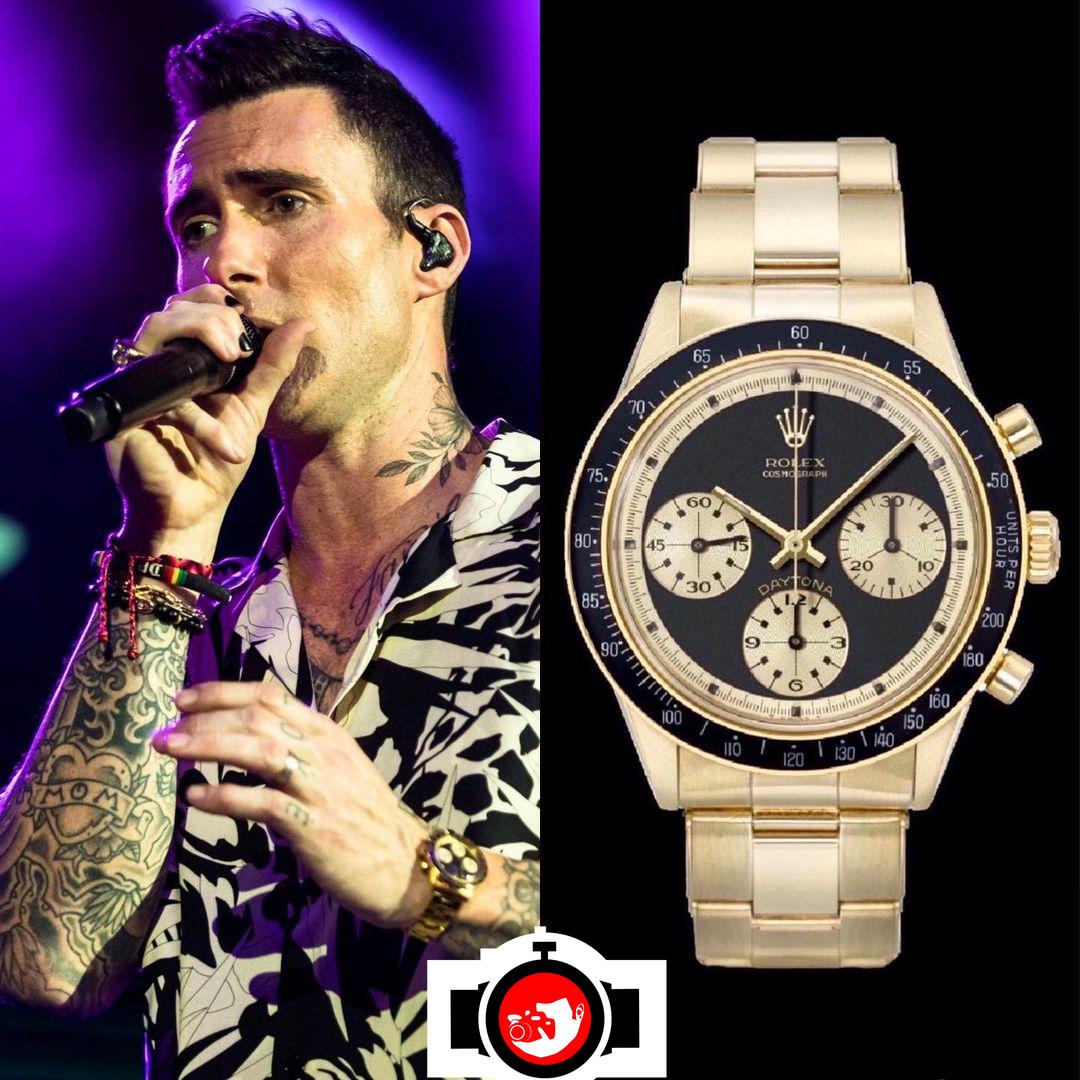 singer Adam Levine spotted wearing a Rolex 6241
