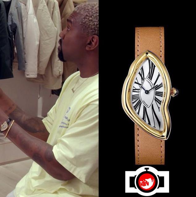rapper Kanye West spotted wearing a Cartier 