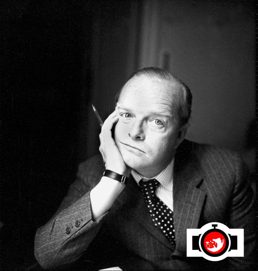 writer Truman Capote spotted wearing a Cartier 