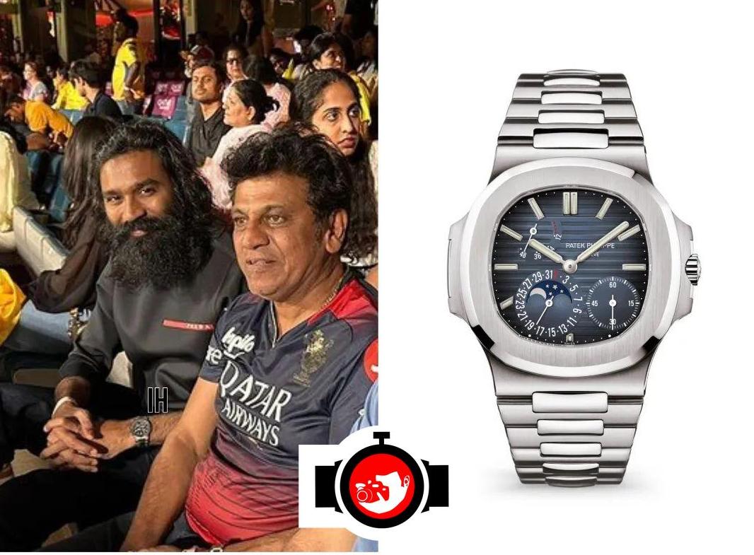 actor Dhanush spotted wearing a Patek Philippe 5712/1A