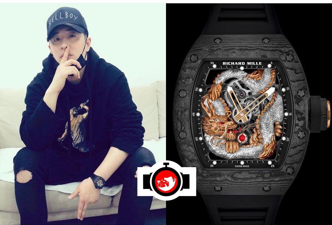 singer Will Pan spotted wearing a Richard Mille RM57-03