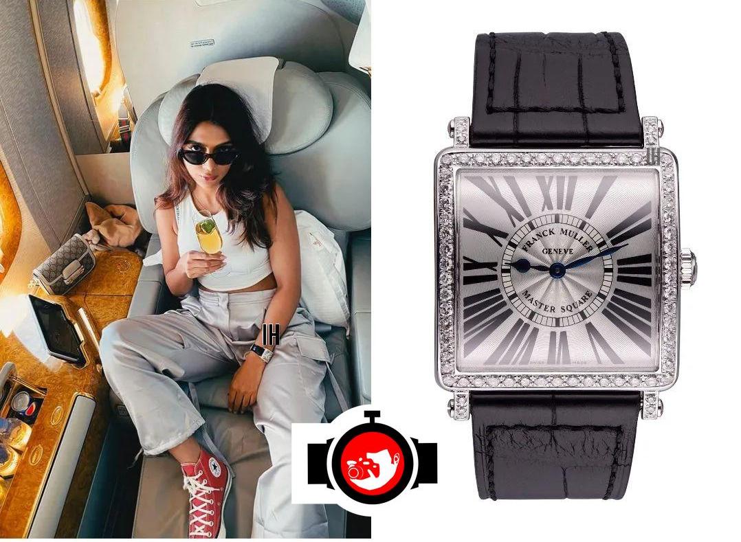 actor Ruhi Dilip Singh spotted wearing a Franck Muller 6002