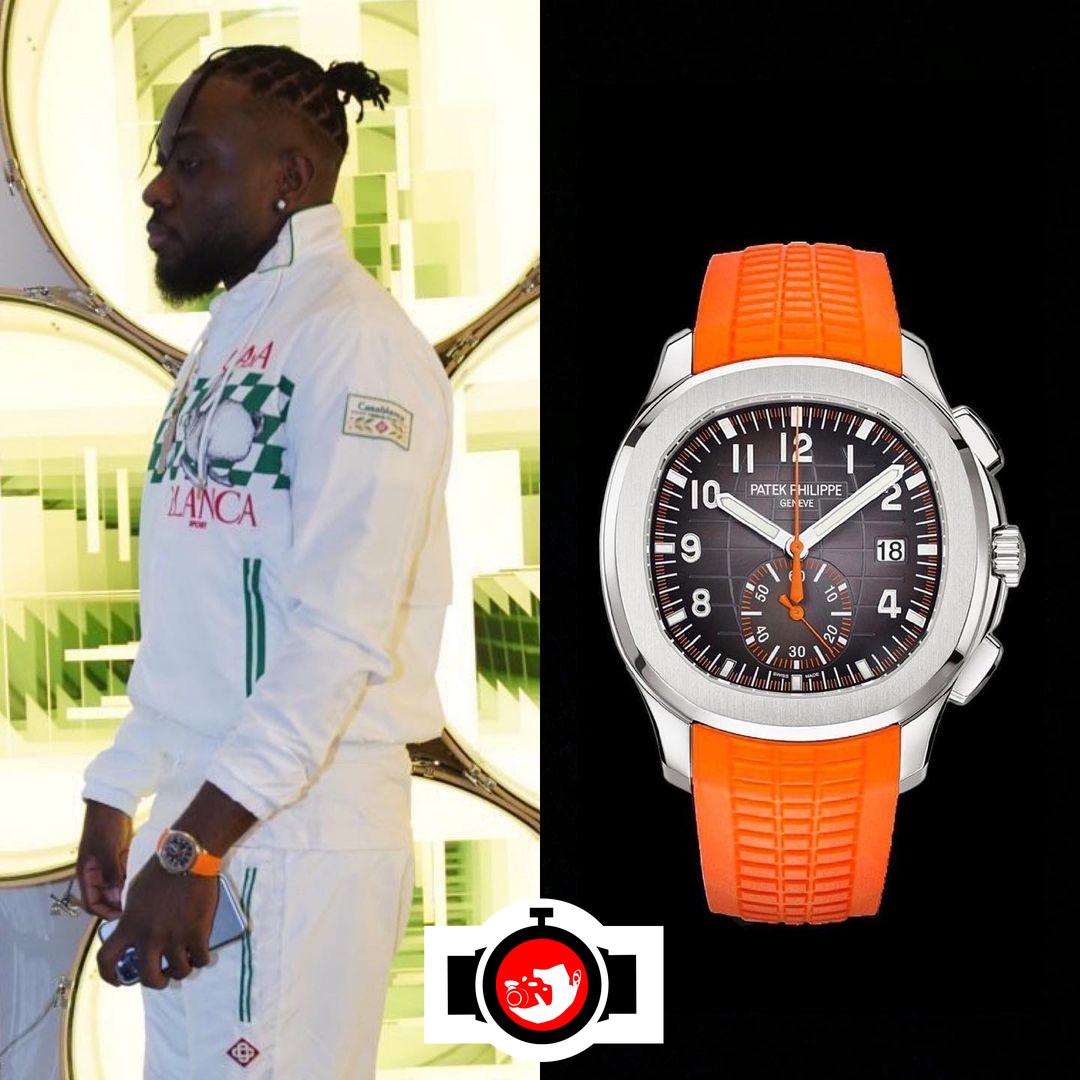 musician BASS spotted wearing a Patek Philippe 5968A