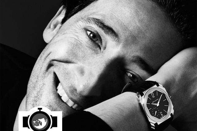 actor Adrien Brody spotted wearing a Bulgari 