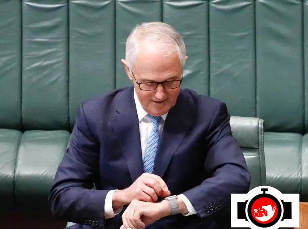 politician Malcolm Turnbull spotted wearing a Apple 