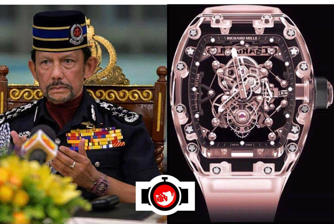 royal Hassanal Bolkiah spotted wearing a Richard Mille RM56-02