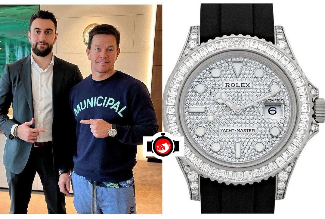 Mark Wahlberg's 18K White Gold Rolex Yacht Master: A Timeless Classic with a Sparkling Twist