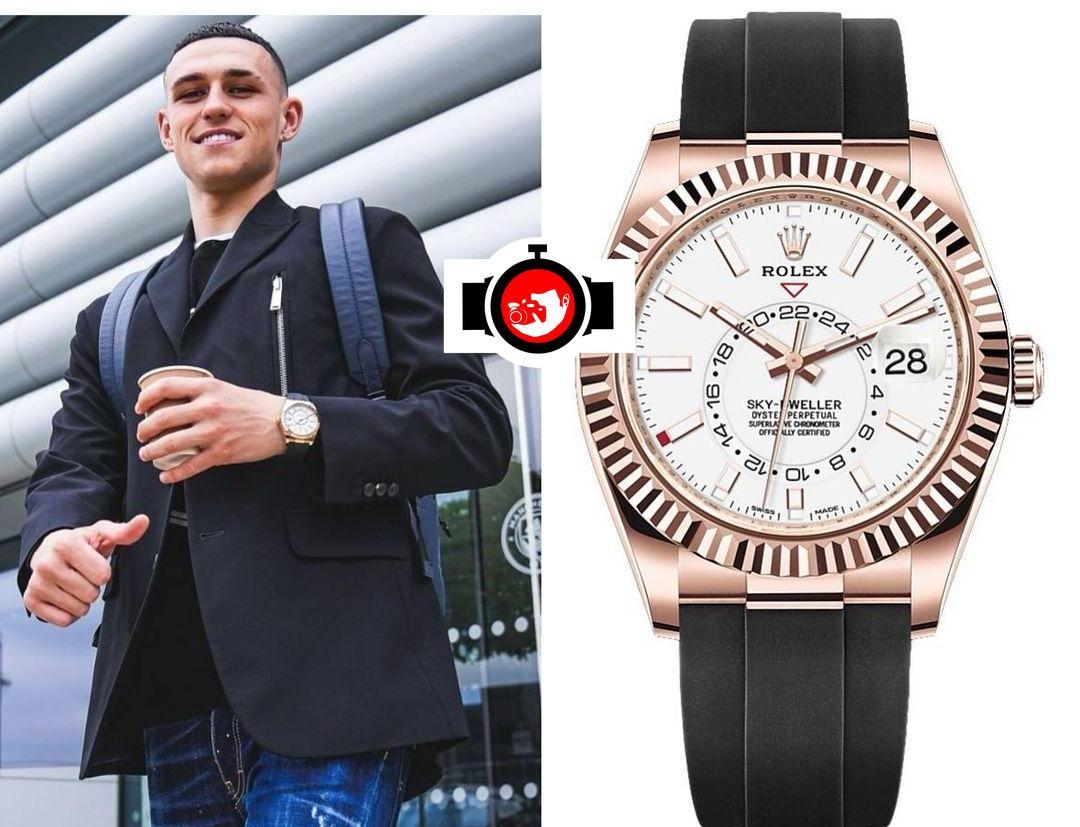 footballer Phil Foden spotted wearing a Rolex 326235