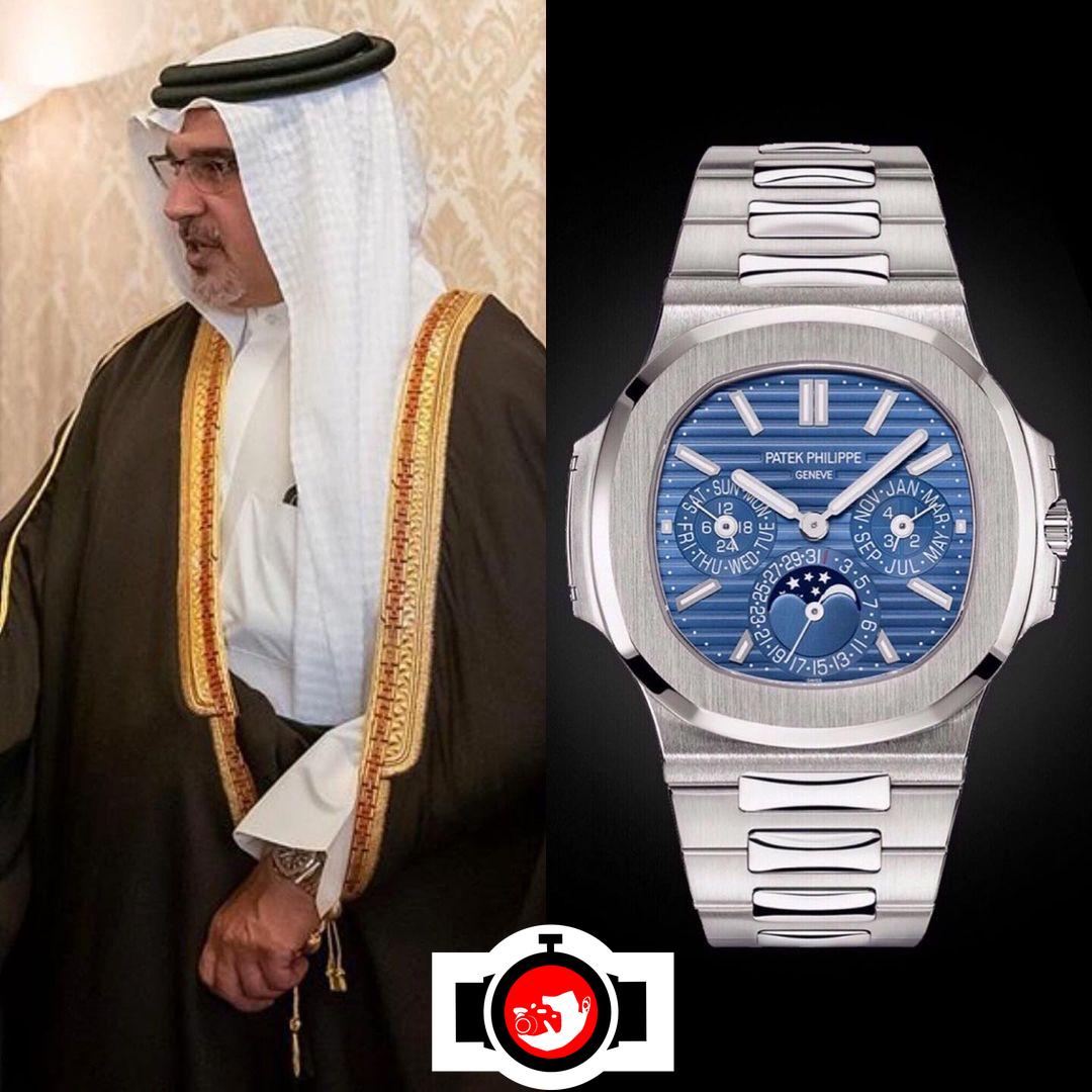 royal Salman Bin Hamad Bin Isa Al-khalifa spotted wearing a Patek Philippe 5740
