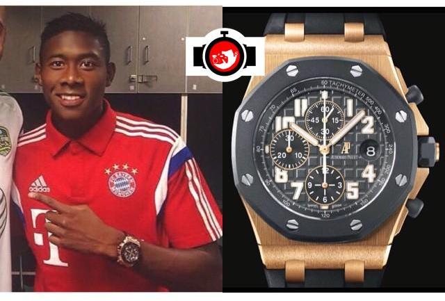 footballer David Alaba spotted wearing a Audemars Piguet 25940OK