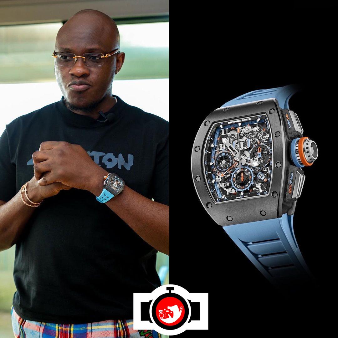 business man Tobi Adegboyega spotted wearing a Richard Mille RM 11-05