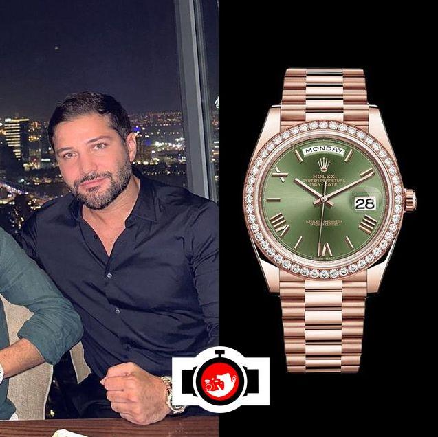 business man Omid spotted wearing a Rolex 