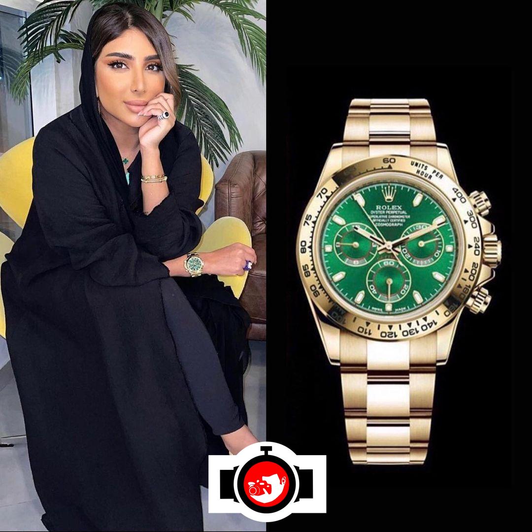 designer Mariam AlYassi spotted wearing a Rolex 116508