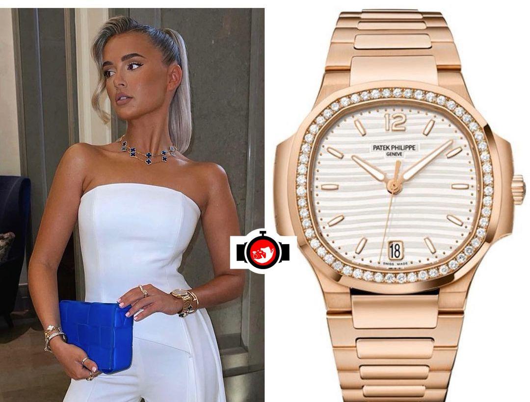 model Molly Mae spotted wearing a Patek Philippe 7118/1200R️