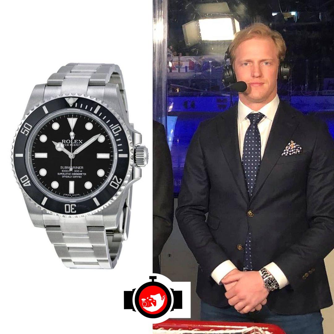 television presenter Erik Follestad spotted wearing a Rolex 