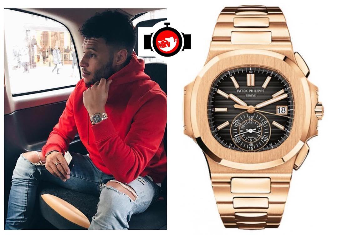 footballer Alex Oxlade Chamberlain spotted wearing a Patek Philippe 5980R
