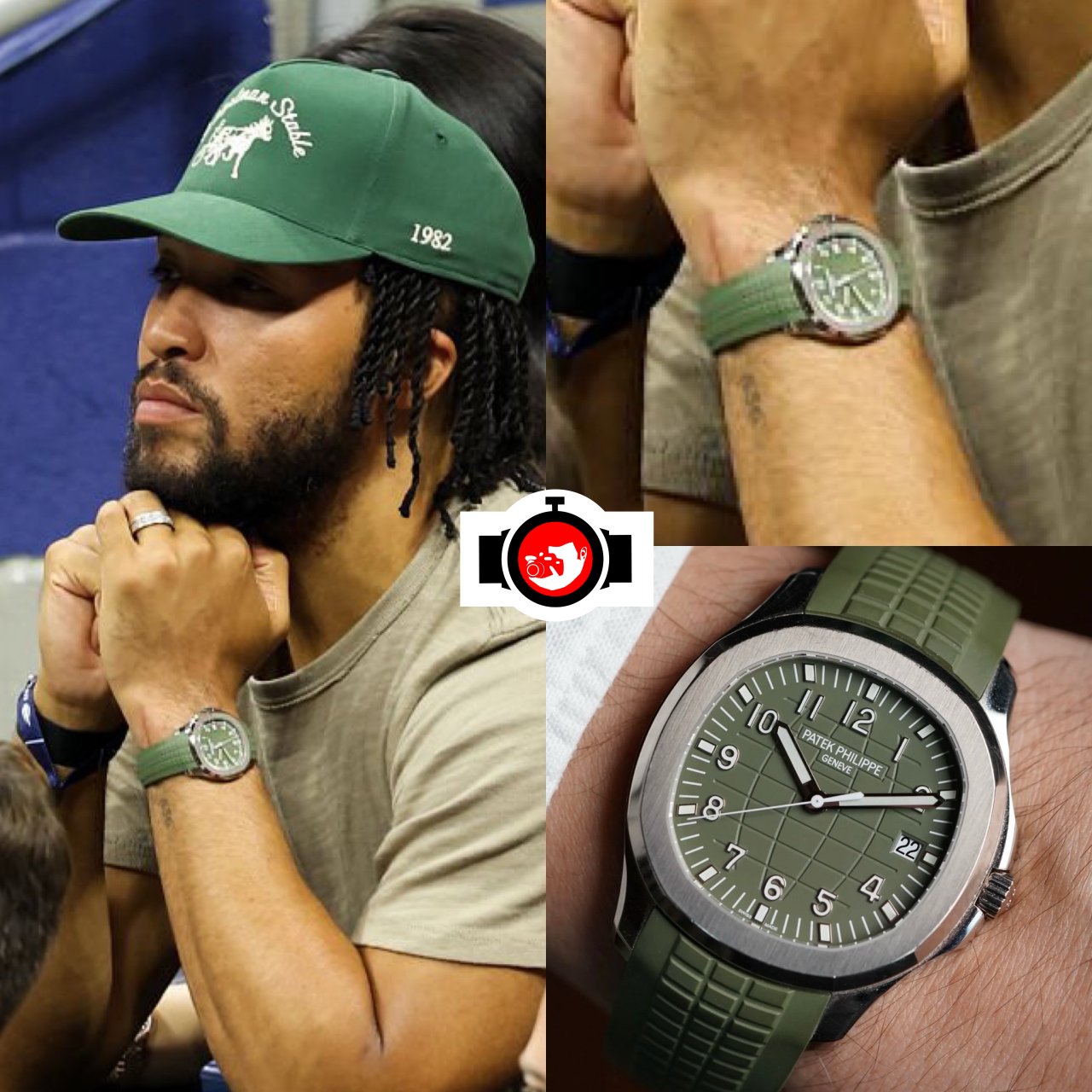basketball player Jalen Brunson spotted wearing a Patek Philippe 5168G-010