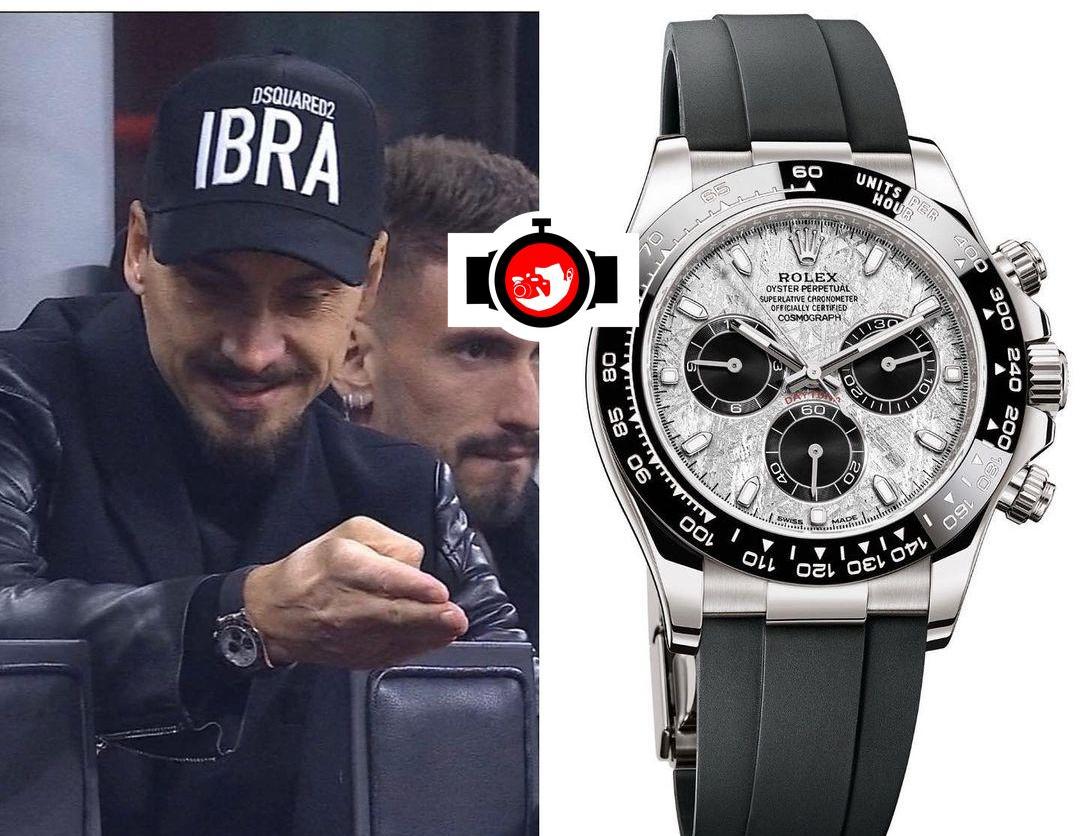 footballer Zlatan Ibrahimovic spotted wearing a Rolex 116519