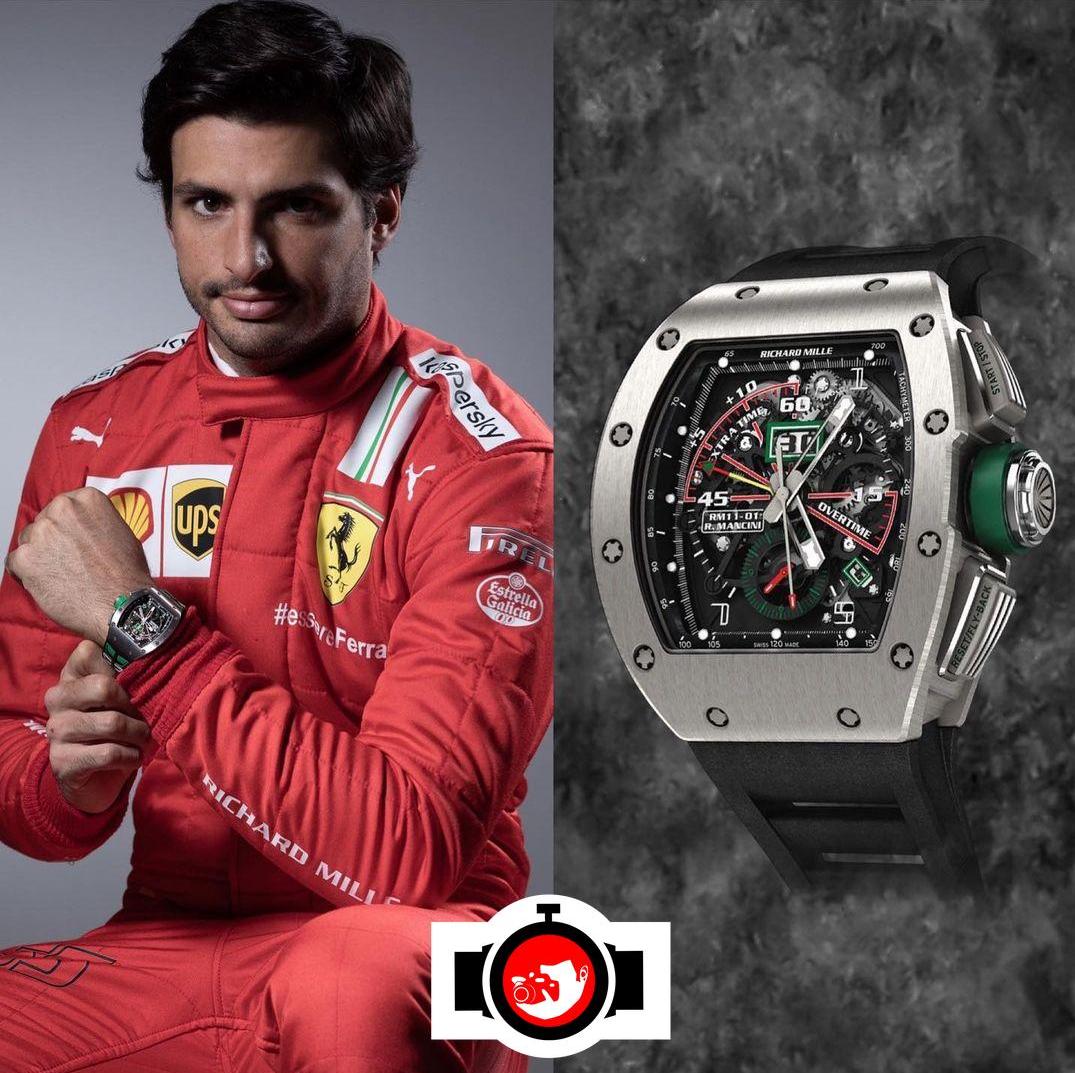 Carlos Sainz's Collection of Fine Timepieces: The Titanium Richard Mille RM11-01 Flyback Chronograph Roberto Mancini