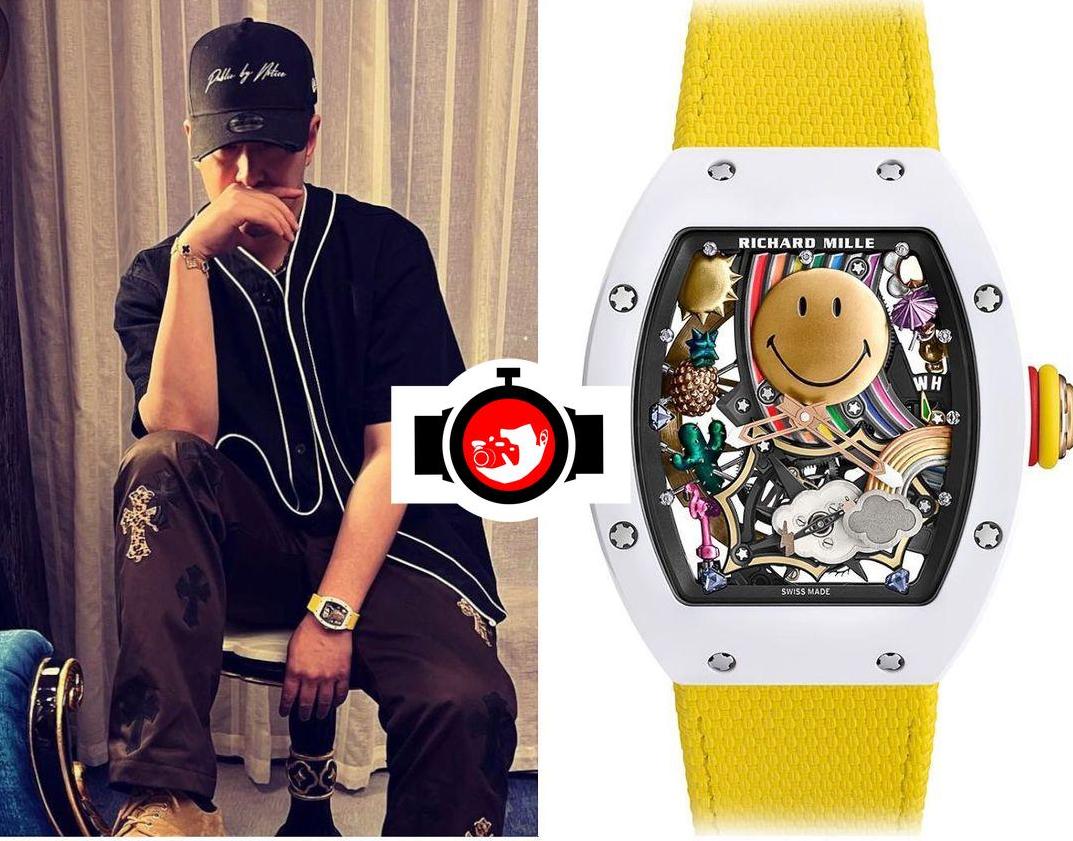 singer Will Pan spotted wearing a Richard Mille RM 88