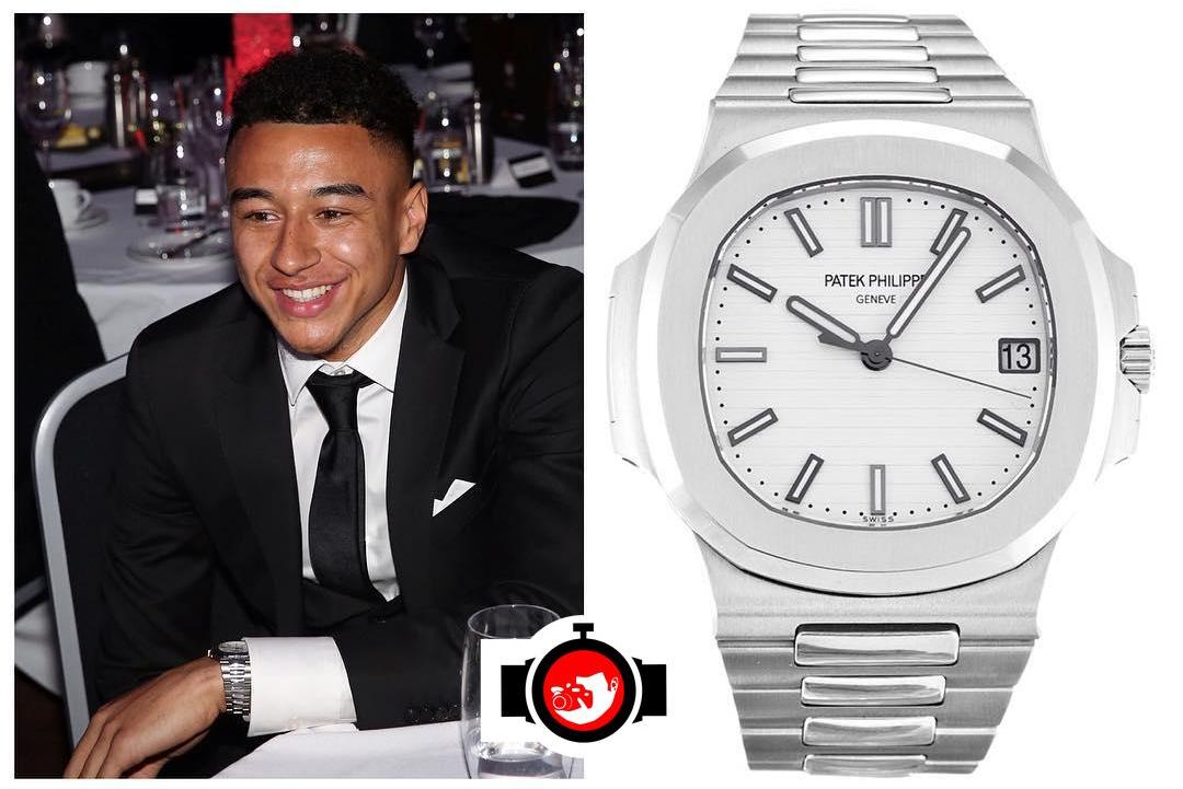 footballer Jesse Lingard spotted wearing a Patek Philippe 5711/1A-011
