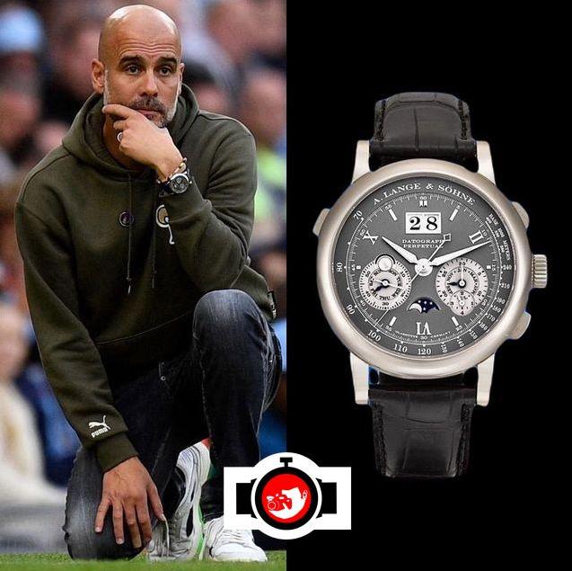 football manager Pep Guardiola spotted wearing a A. Lange & Söhne 