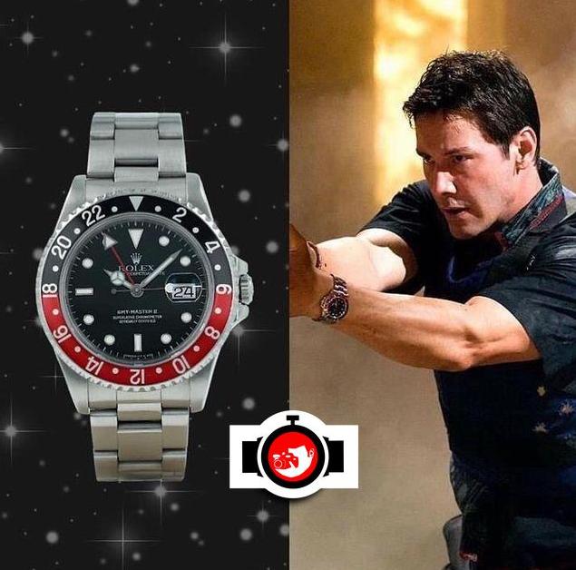 actor Keanu Reeves spotted wearing a Rolex 16710
